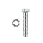 Pinnacle M8 x 50mm Stainless Steel Hex Bolt And Nut - 2 Pack