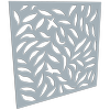 ProtectorAl 300-1200 x 300-1200mm Silver Matte/Gloss White Large Leaf Unframed Composite Deco Panel