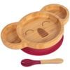 Tiny Dining Bamboo Koala Baby Weaning Plate & Fork Set