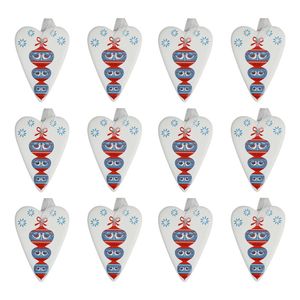 12x LVD Heart Christmas Baubble Decorative Sculpture Hanging Home/Lounge Decor
