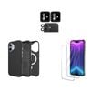 Icoverlover For Iphone 17 Case Compatible With Magsafe Tough Black + 2x Screen + 2x Camera Lens Protectors