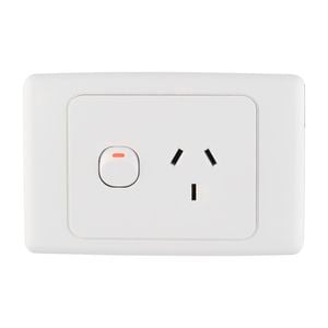 Deta 10 Amp White Single Powerpoint