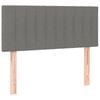 vidaXL Headboard Dark Grey 100x5x78/88 cm Fabric Bedroom Bed Header Bedhead