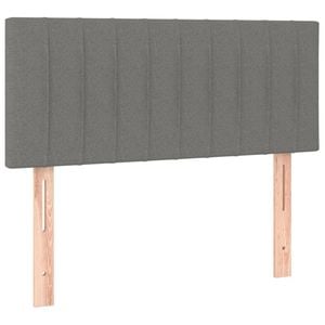 vidaXL Headboard Dark Grey 100x5x78/88 cm Fabric Bedroom Bed Header Bedhead
