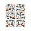 Cinnamon Placemats Cork Backed Set of 6 Ocean Frangipani