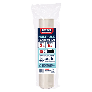 Grunt 2m x 5m Clear 70um Multi Use Plastic Film