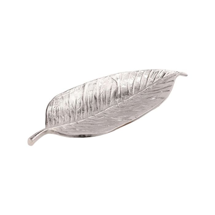 Ssh Collection Lemon 67cm Long Decorative Leaf - Nickel
