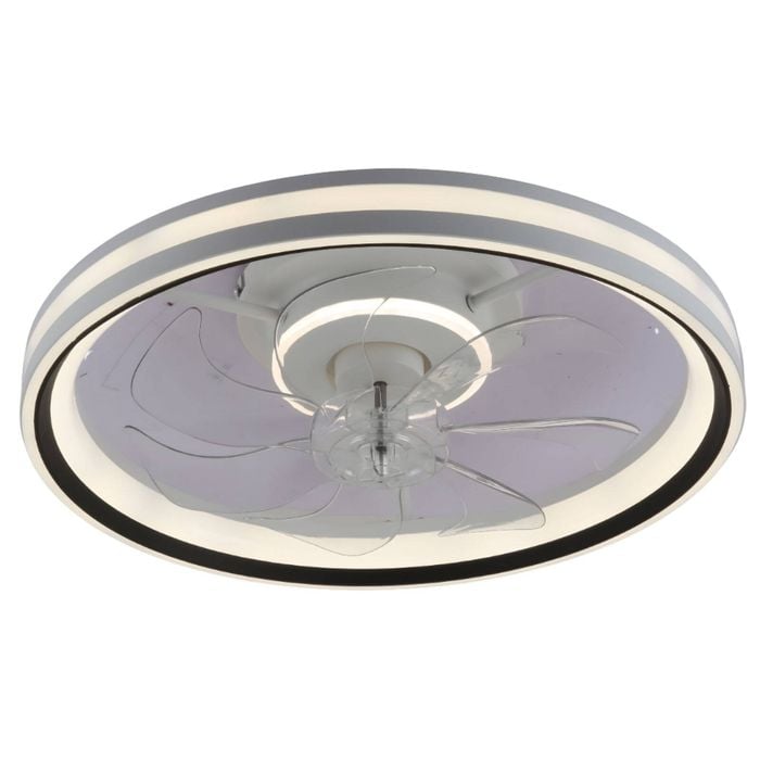 Windora Calix 48cm Ceiling Light with DC Ceiling Fan & 3CCT Dimmable LED Remote Control