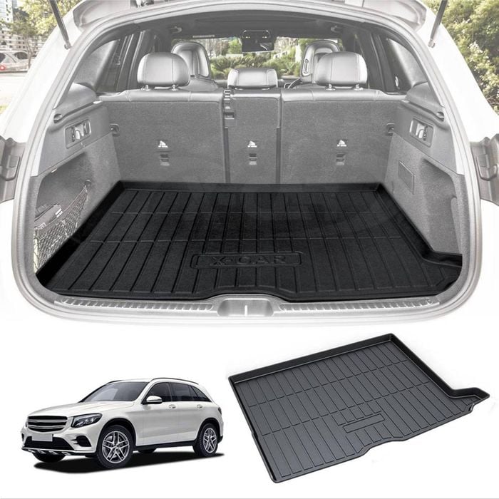 Waterproof Cargo Trunk Mat Boot Liner Luggage Tray Fit for Mercedes-Benz GLC Class 2015-2022