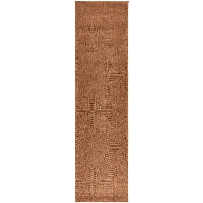 The Rug Connection Skye Zina Brown 500x80cm - Extra Large Runner Indoor Rug