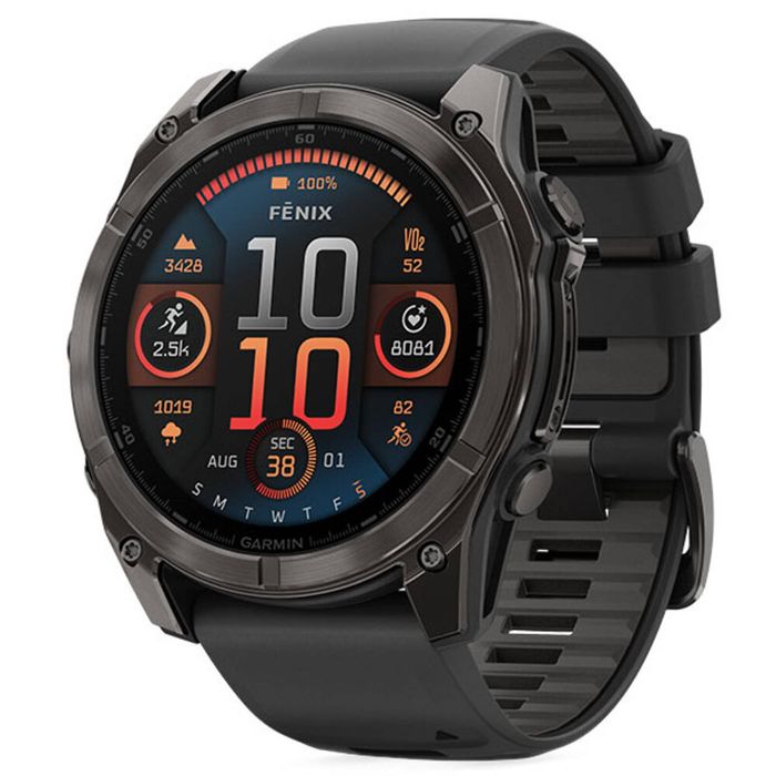 Garmin Fenix 8 Sapphire Watch - Carbon Grey 51mm