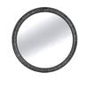 NF Living Fringe Theory Mirror 75cm Metal & Glass Finish - Black