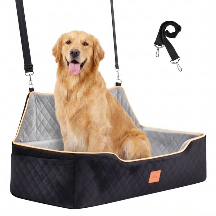 Advwin Dog Car Booster Seat Pet Travel Bed Basket