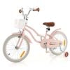 Costway 46cm Kids Bike Ride On Bicycle W/training Wheels Pink
