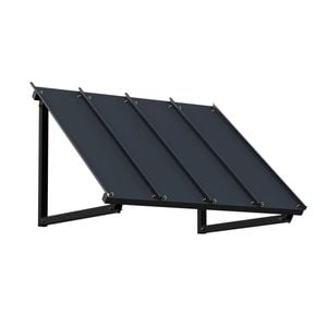 Instahut Window Door Awning Canopy 1mx1m Black Metal Frame