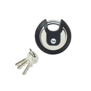Yale 70mm Stainless Steel Maximum Security Disc Padlock