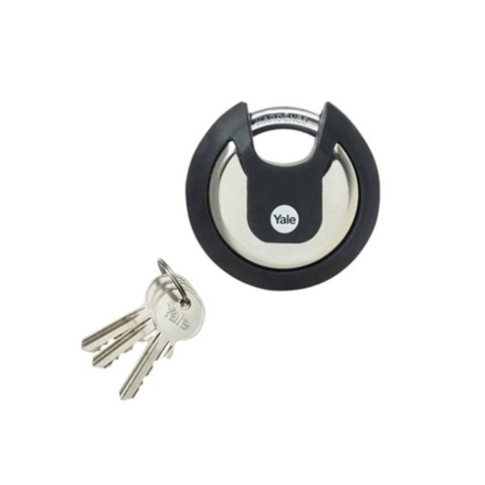Yale 70mm Stainless Steel Maximum Security Disc Padlock