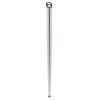 Taskmaster 710 x 40mm Satin Chrome Adjustable Tapered Furniture Leg - 710 x 40mm Satin Chrome