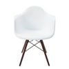 Sk Designer Living | Replica Eames Daw Eiffel Chair | Plastic & Walnut - White