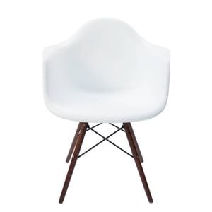 Sk Designer Living | Replica Eames Daw Eiffel Chair | Plastic & Walnut - White
