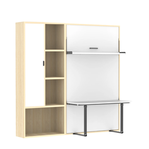 EzSpace Queen NOBU Vertical Desk  Wallbed with Cabinet