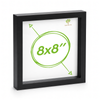 Nicola Spring Box Picture Glass Photo Frame, Standing & Hanging - For 8x8" (20x20cm) Photos