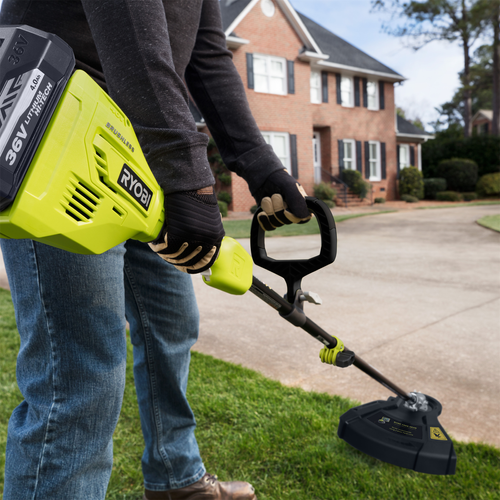 Ryobi 36v curved shaft line trimmer sale