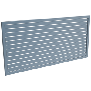 ProtectorAl 1001-2000W X 300-1000H Deep Ocean Aluminium Welded Slat Panel Horizontal 9mm Gap