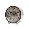 Ssh Collection Felix 15cm Tall Desk Clock With Round Silver Face - Nickel