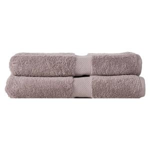 2pc Canningvale Royal Splendour Bath Sheet Set Storm Grey