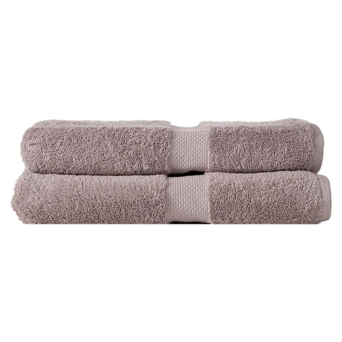 2pc Canningvale Royal Splendour Bath Sheet Set Storm Grey