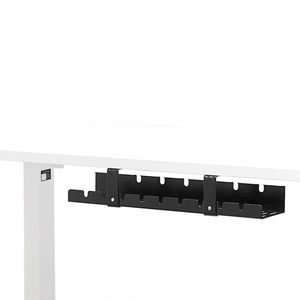 GKU Under Table Cable Management Basket Tray 800mm Long - Black