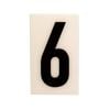 Sandleford 85 x 55mm 6 Black and White Self Adhesive Numeral