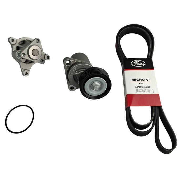 Drive Belt Tensioner & Water Pump Kit For Mazda CX-7 ER5 2.5L L5 FWD Automatic