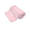 180GSM Soft Popcorn Coral Fleece Throw Rug 127 x 152cm Baby Pink