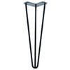 Taskmaster 400 x 10mm Black Hairpin Steel Table Leg - 400 x 10mm