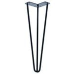 Taskmaster 400 x 10mm Black Hairpin Steel Table Leg - 400 x 10mm