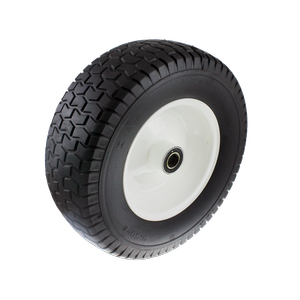 Easyroll 6.5 x 8" Flat Free Puncture Proof Wheelbarrow Wheel With 1" Axle Diameter