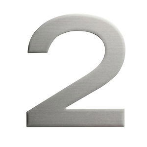 Sandleford 150mm Stainless Steel Plaza House Number 2
