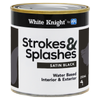 White Knight 250ml Black Satin Strokes And Splashes Paint
