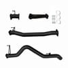 Ignite Exhausts Dpf Back For Holden Rg Colorado 2.8l 3" With Straight Pipe Only Black Aluminised Steel