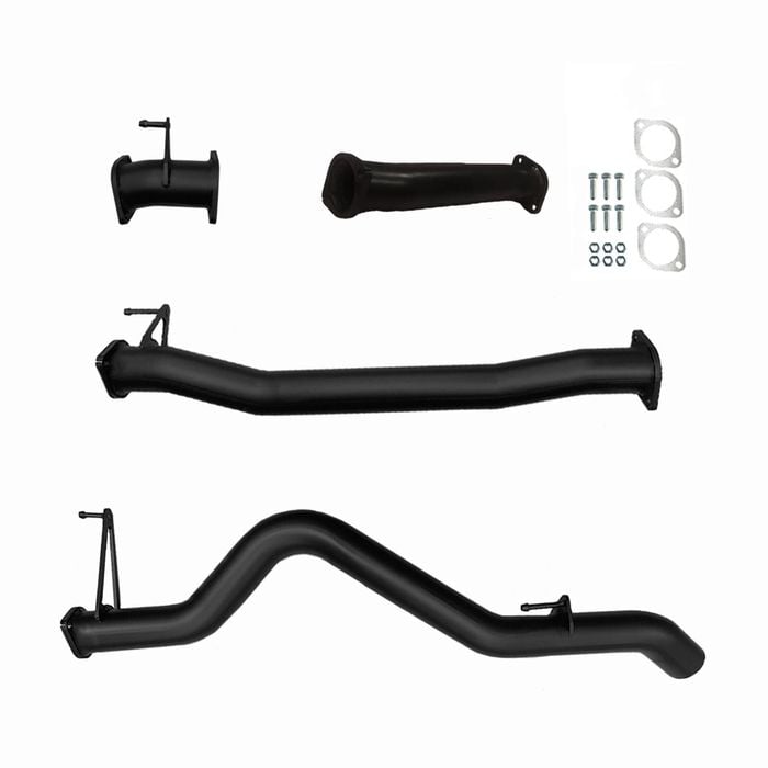 Ignite Exhausts Dpf Back For Holden Rg Colorado 2.8l 3" With Straight Pipe Only Black Aluminised Steel