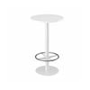 Olg Disc Bar Leaner White Frame White Top 600mm Diameter