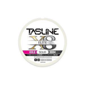 Tasline Elite White 300m Braid Fishing Line 100lb