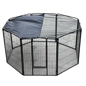 Yes4pets 100 Cm Heavy Duty Pet Dog Cat Puppy Rabbit Exercise Playpen Fence With Cover