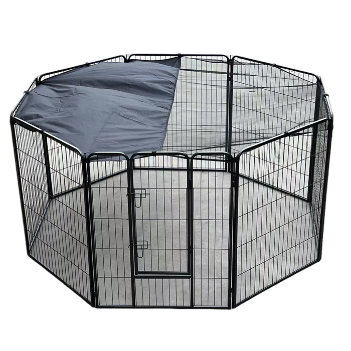Yes4pets 100 Cm Heavy Duty Pet Dog Cat Puppy Rabbit Exercise Playpen Fence With Cover