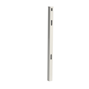 RapidFence 2500 x 127mm White Hamptons PVC in Line Post