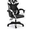 Relaxio Gaming Chair Office chair with Headrest and Lumbar Support - White