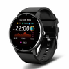 Smart Watch Full Touch Screen – Bluetooth Call, Waterproof Fitness Tracker, Android & Ios Compatible Silicone Black