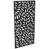 ProtectorAl 300-1200w x 1201-2400h Gloss Black/Satin Black Large Leaf Unframed Composite Deco Panel